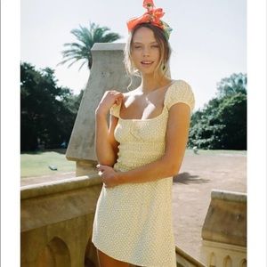 With Jean mini dress yellow marseille